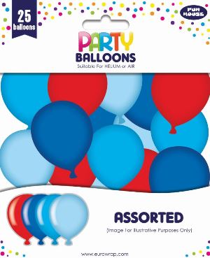 PARTY BALLOONS BOYS 25 PACK (12924-B-1)